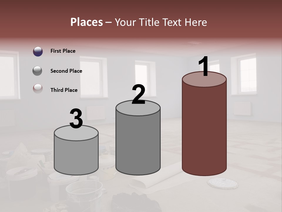 Paint On Construction New And Modern Office PowerPoint Template