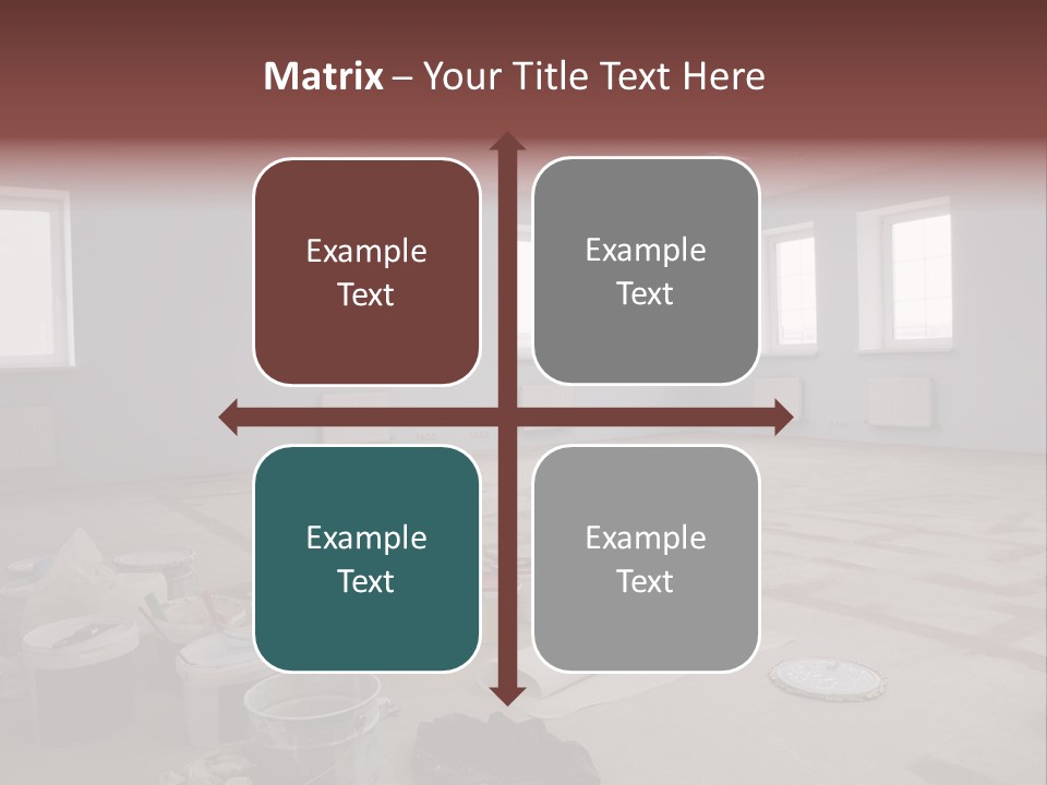 Paint On Construction New And Modern Office PowerPoint Template