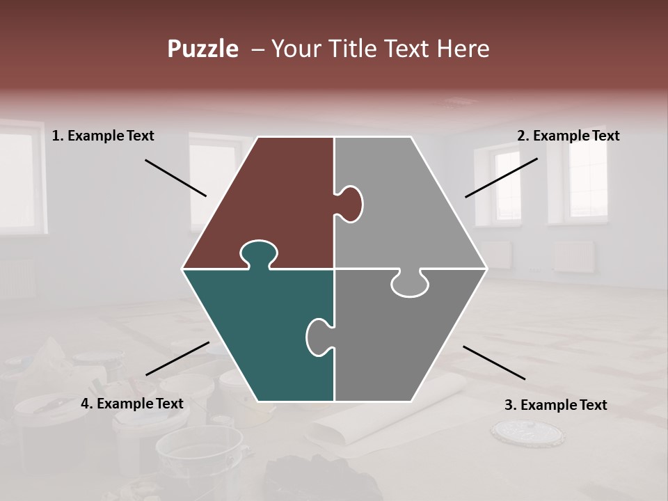 Paint On Construction New And Modern Office PowerPoint Template