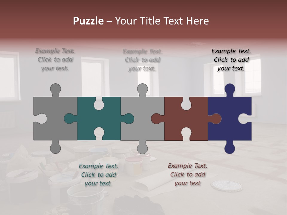 Paint On Construction New And Modern Office PowerPoint Template