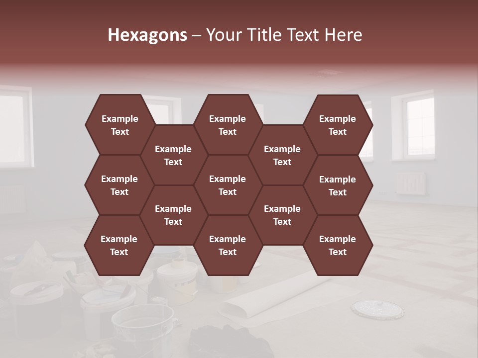 Paint On Construction New And Modern Office PowerPoint Template