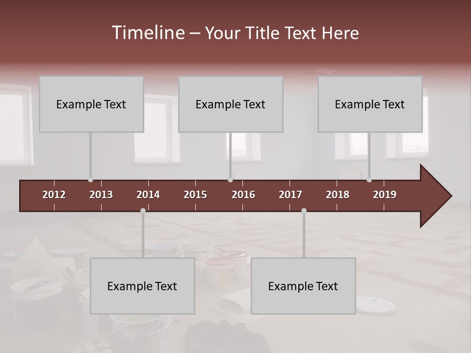 Paint On Construction New And Modern Office PowerPoint Template