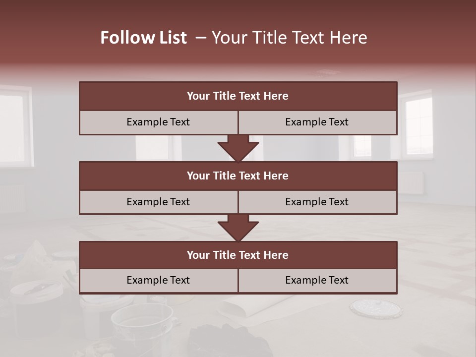 Paint On Construction New And Modern Office PowerPoint Template