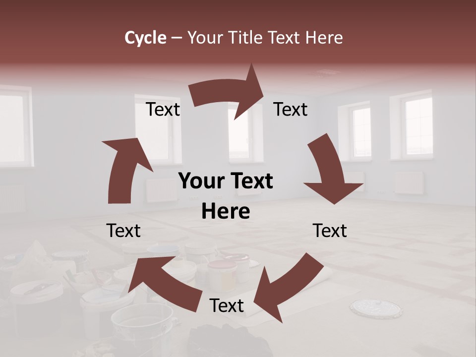 Paint On Construction New And Modern Office PowerPoint Template