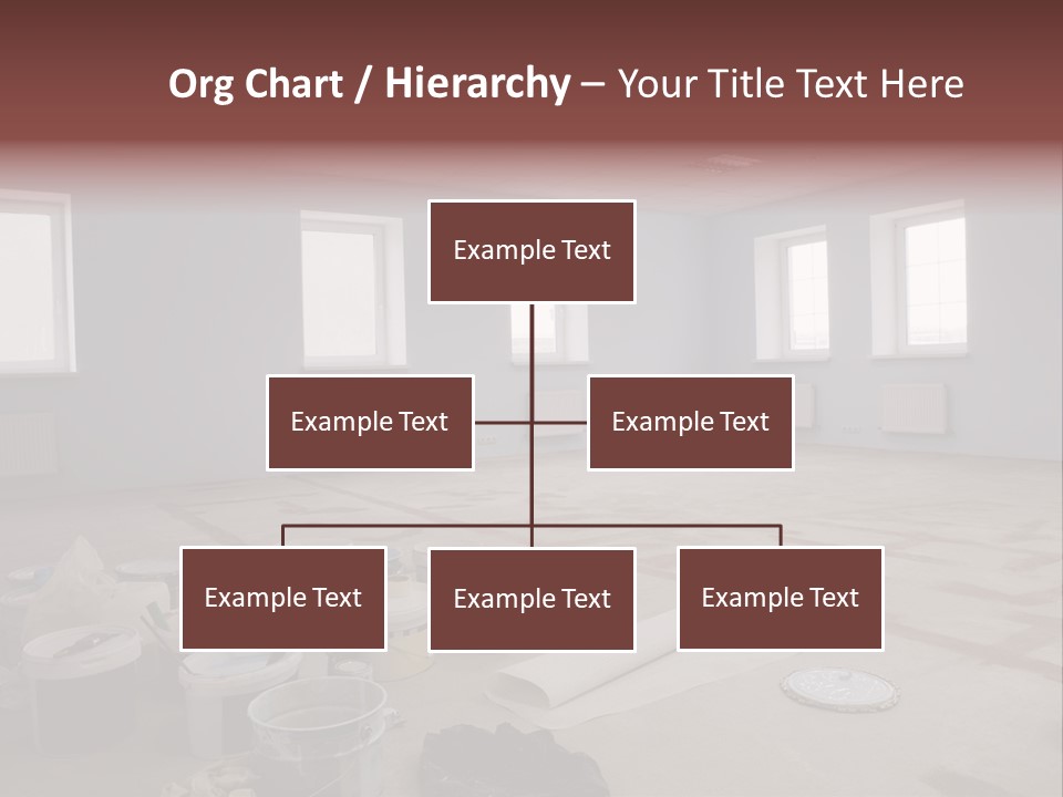 Paint On Construction New And Modern Office PowerPoint Template