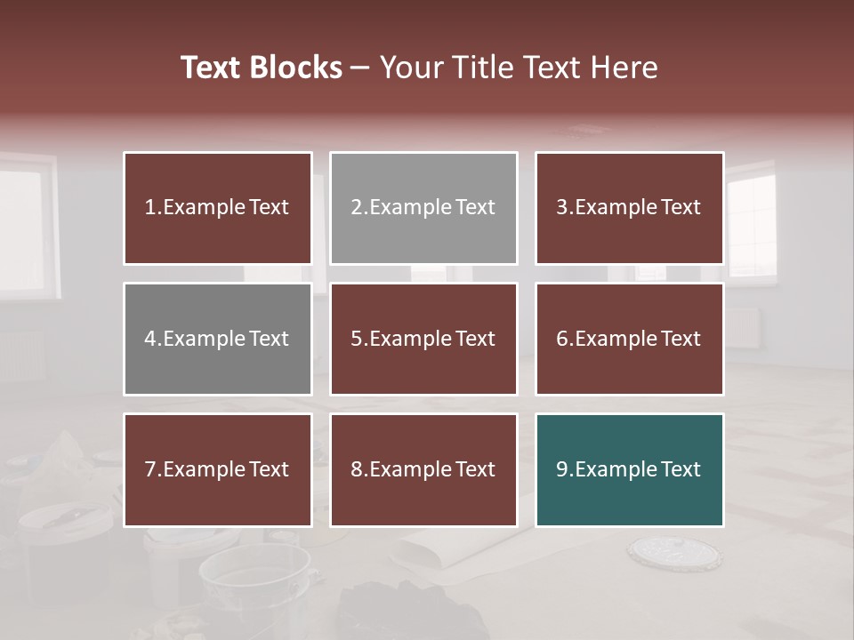 Paint On Construction New And Modern Office PowerPoint Template