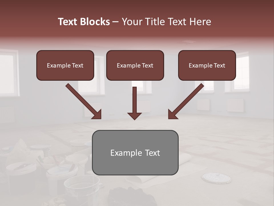 Paint On Construction New And Modern Office PowerPoint Template