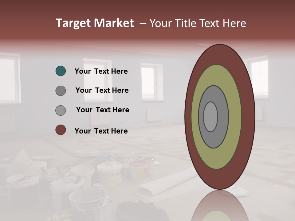 Paint On Construction New And Modern Office PowerPoint Template