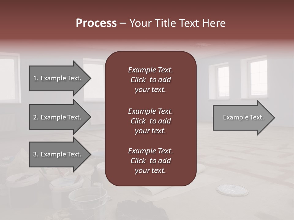 Paint On Construction New And Modern Office PowerPoint Template