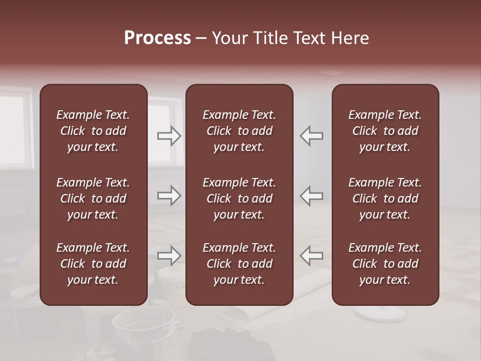 Paint On Construction New And Modern Office PowerPoint Template
