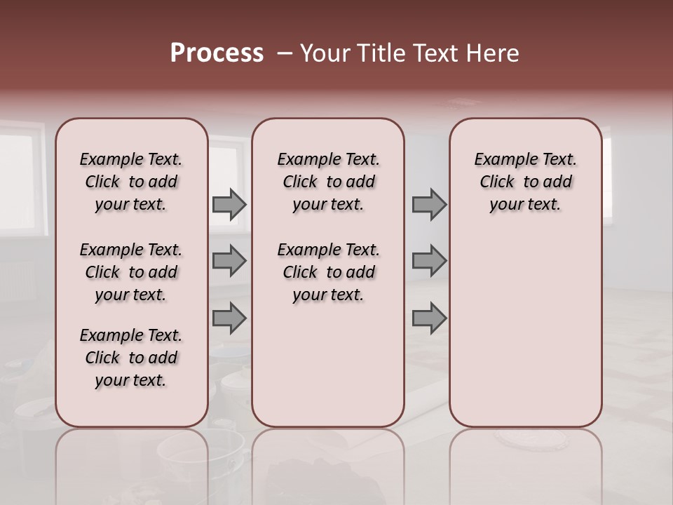Paint On Construction New And Modern Office PowerPoint Template