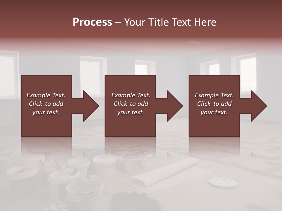 Paint On Construction New And Modern Office PowerPoint Template