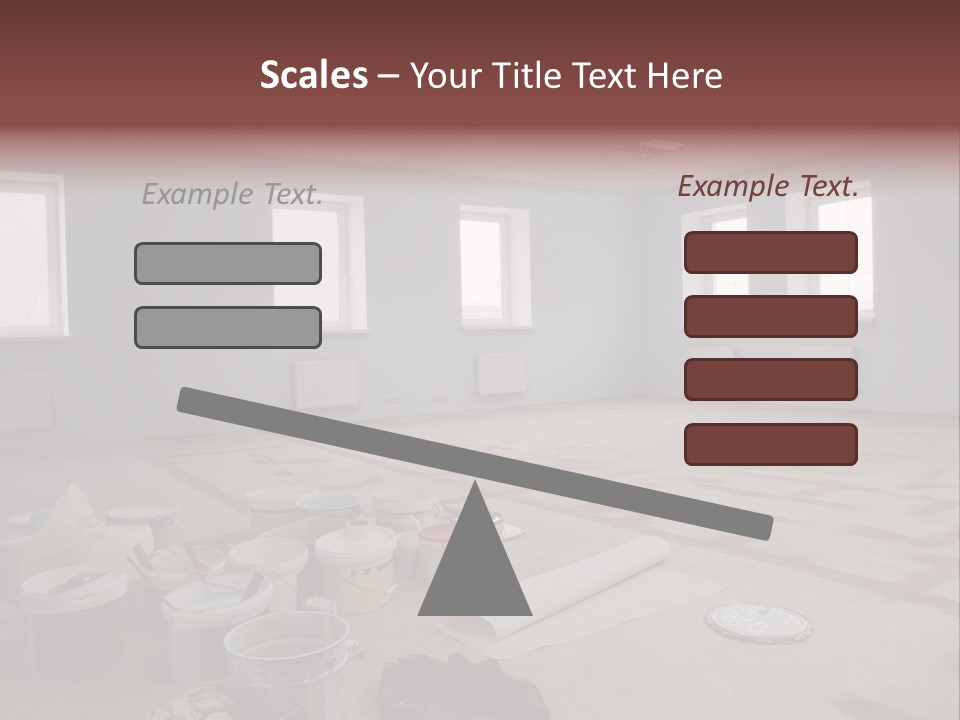 Paint On Construction New And Modern Office PowerPoint Template