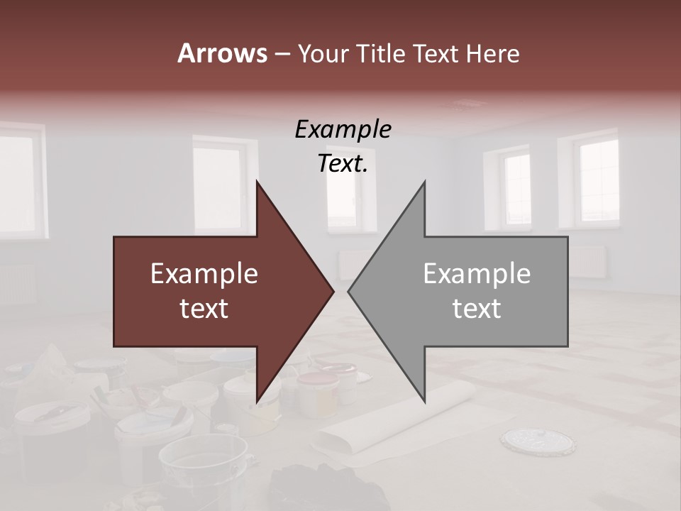 Paint On Construction New And Modern Office PowerPoint Template