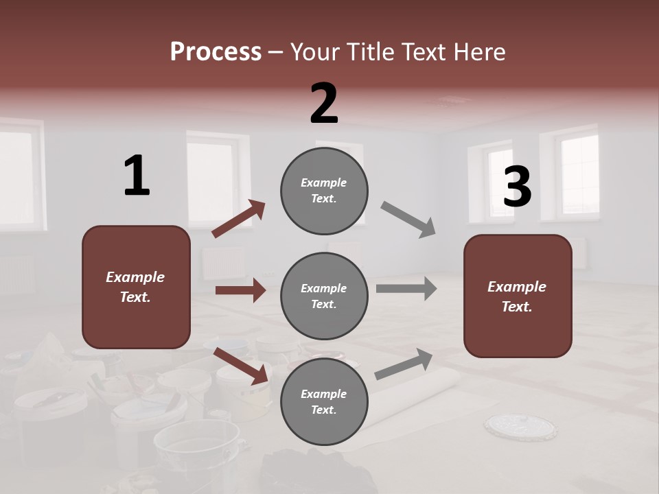Paint On Construction New And Modern Office PowerPoint Template