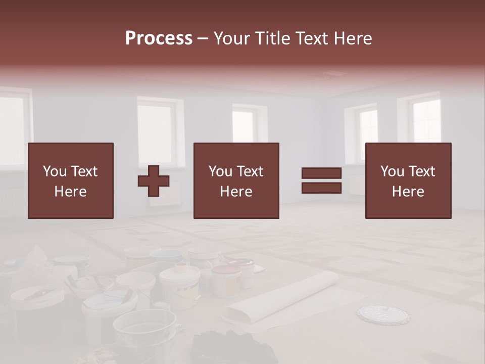 Paint On Construction New And Modern Office PowerPoint Template