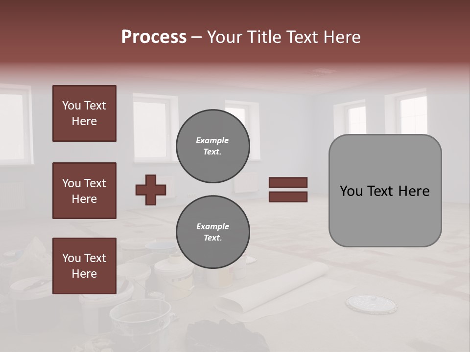 Paint On Construction New And Modern Office PowerPoint Template