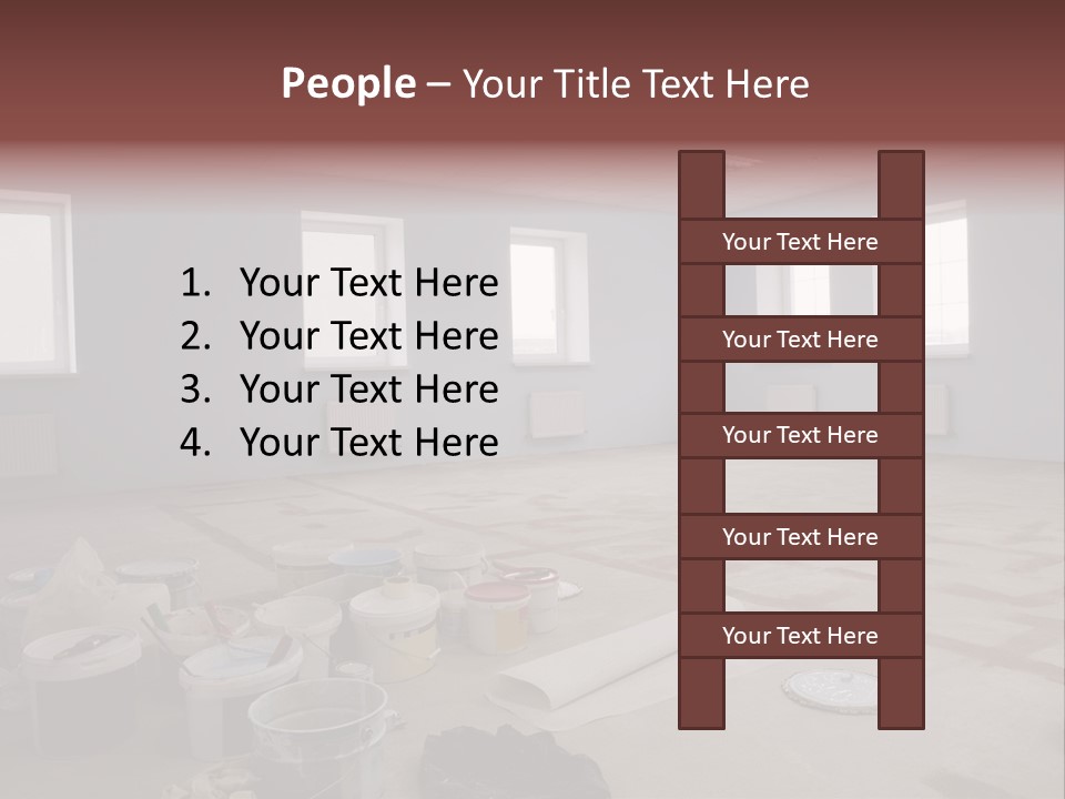 Paint On Construction New And Modern Office PowerPoint Template