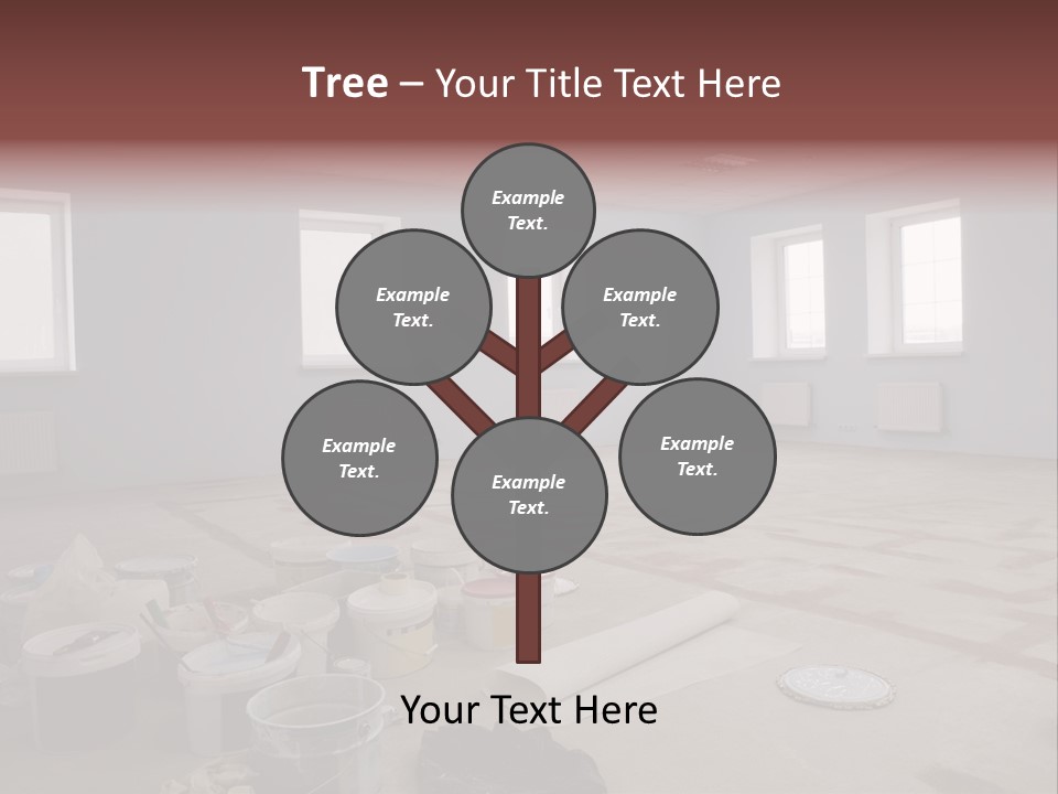 Paint On Construction New And Modern Office PowerPoint Template