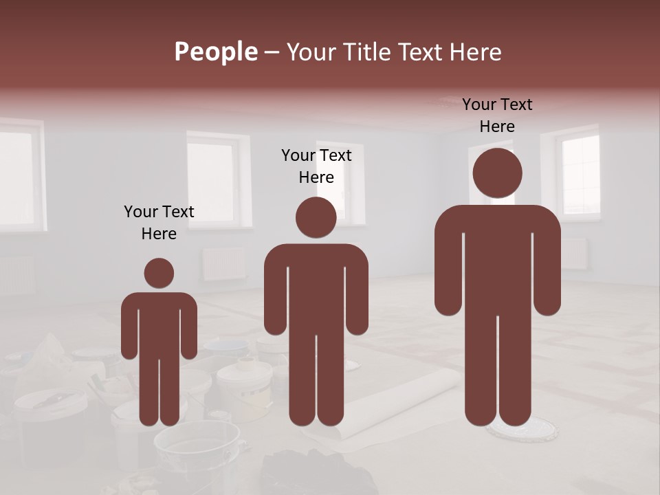 Paint On Construction New And Modern Office PowerPoint Template