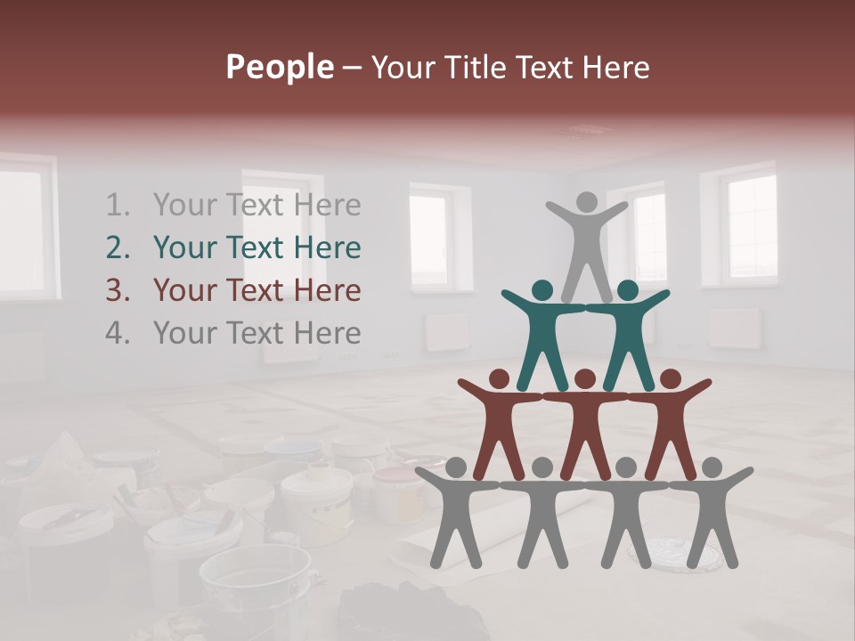 Paint On Construction New And Modern Office PowerPoint Template