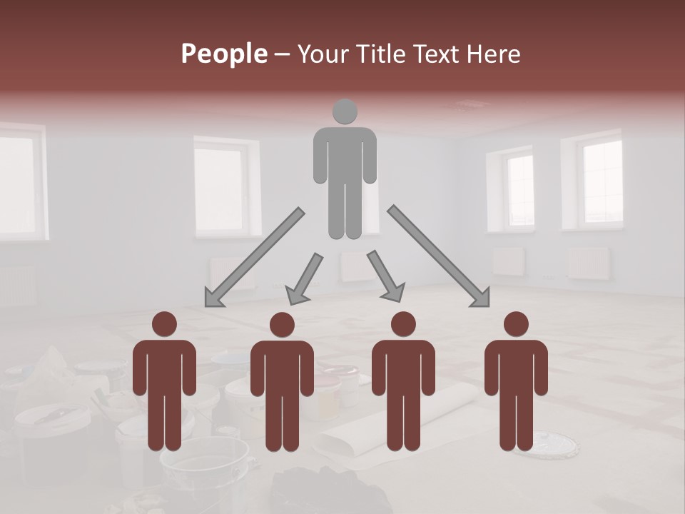 Paint On Construction New And Modern Office PowerPoint Template