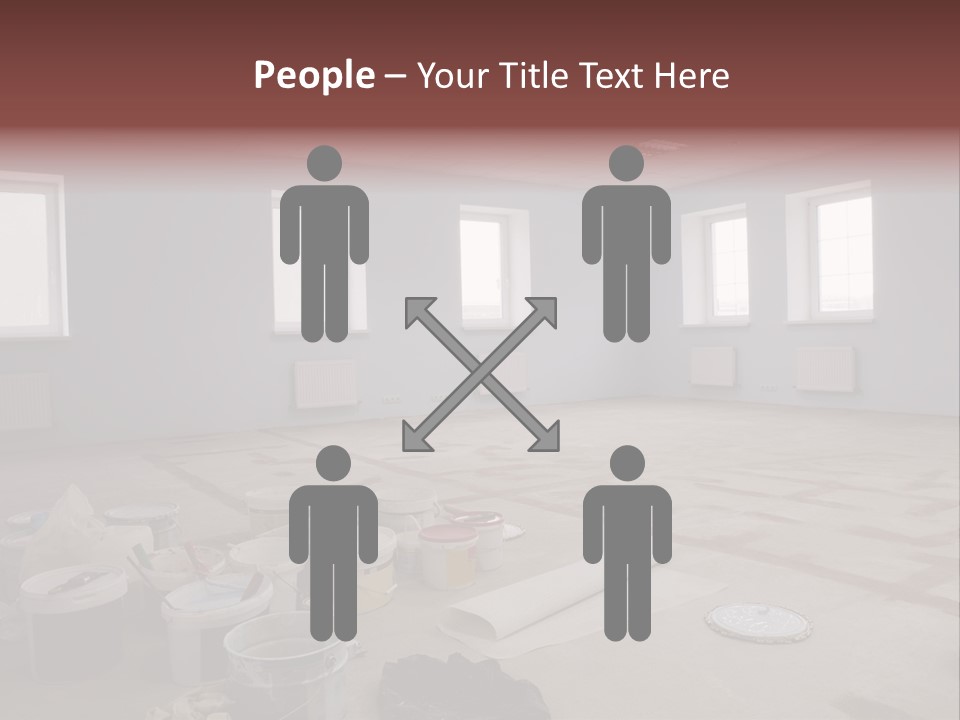 Paint On Construction New And Modern Office PowerPoint Template