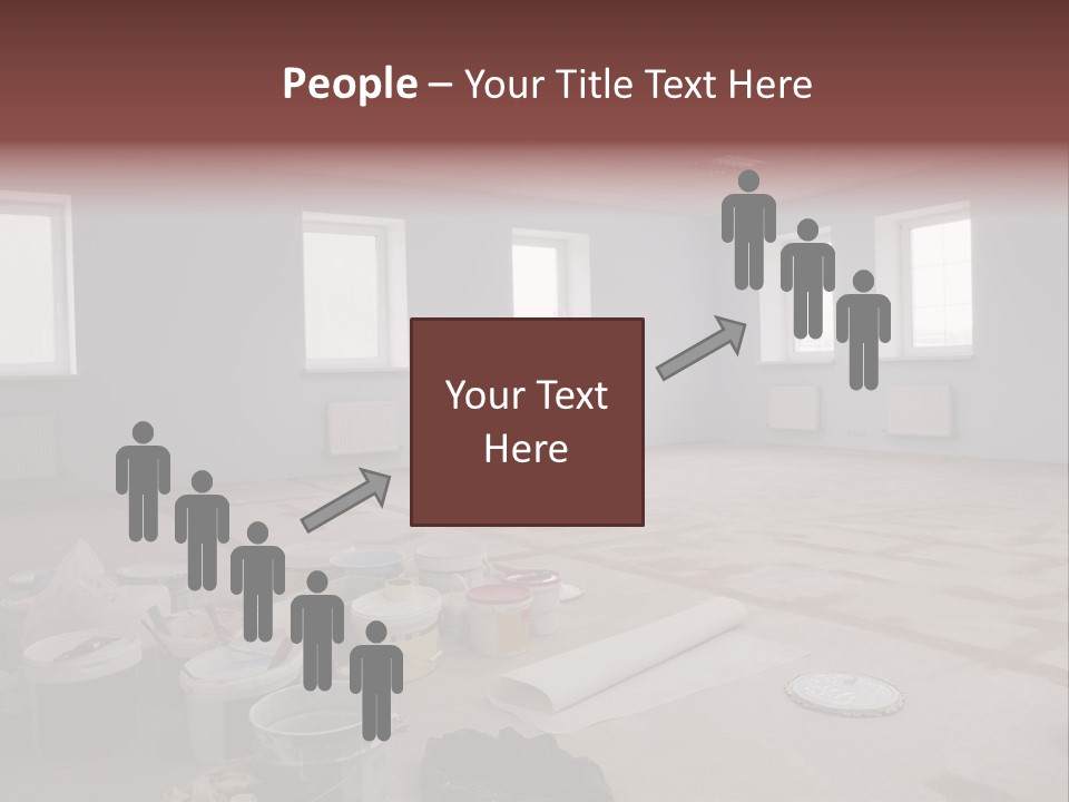 Paint On Construction New And Modern Office PowerPoint Template
