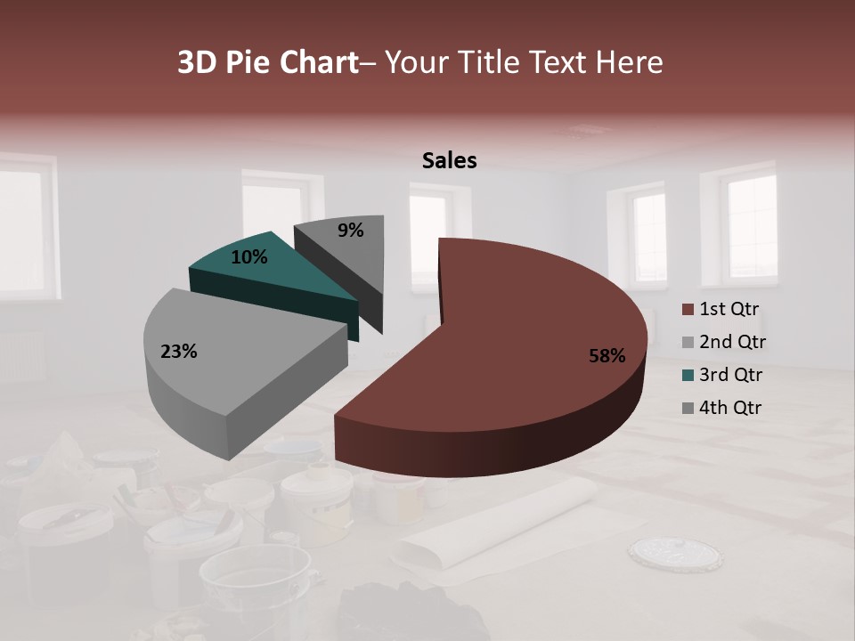 Paint On Construction New And Modern Office PowerPoint Template