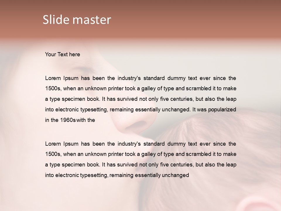 Mother And Baby PowerPoint Template