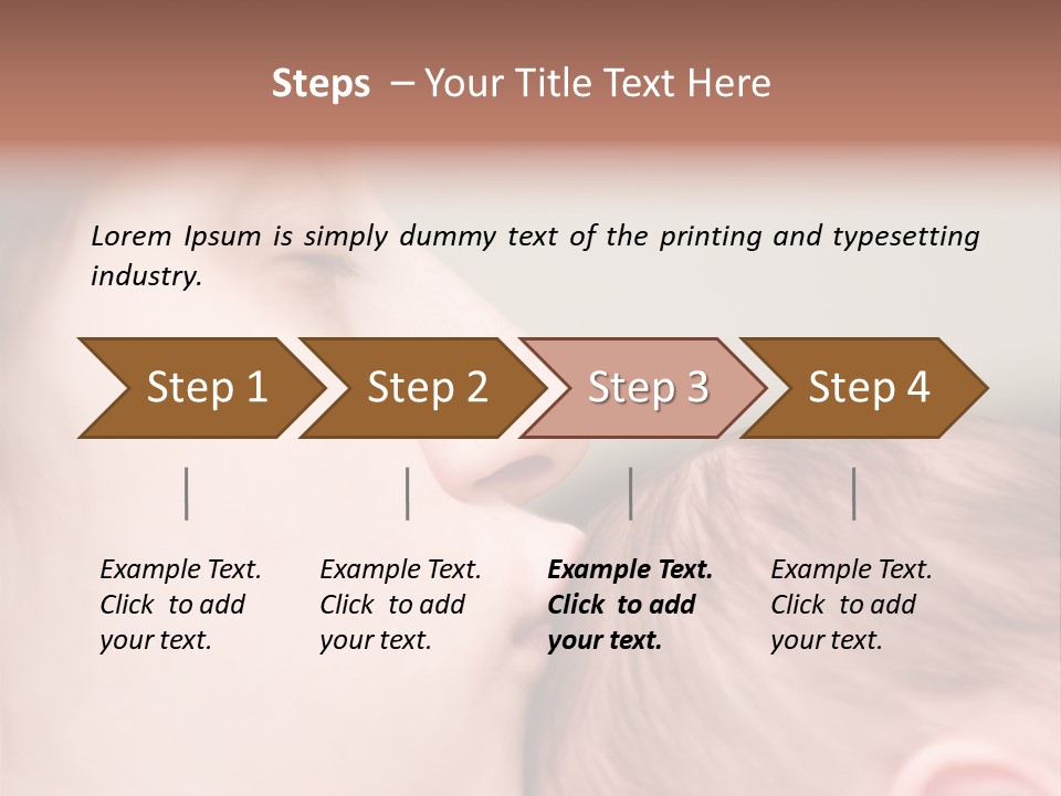 Mother And Baby PowerPoint Template