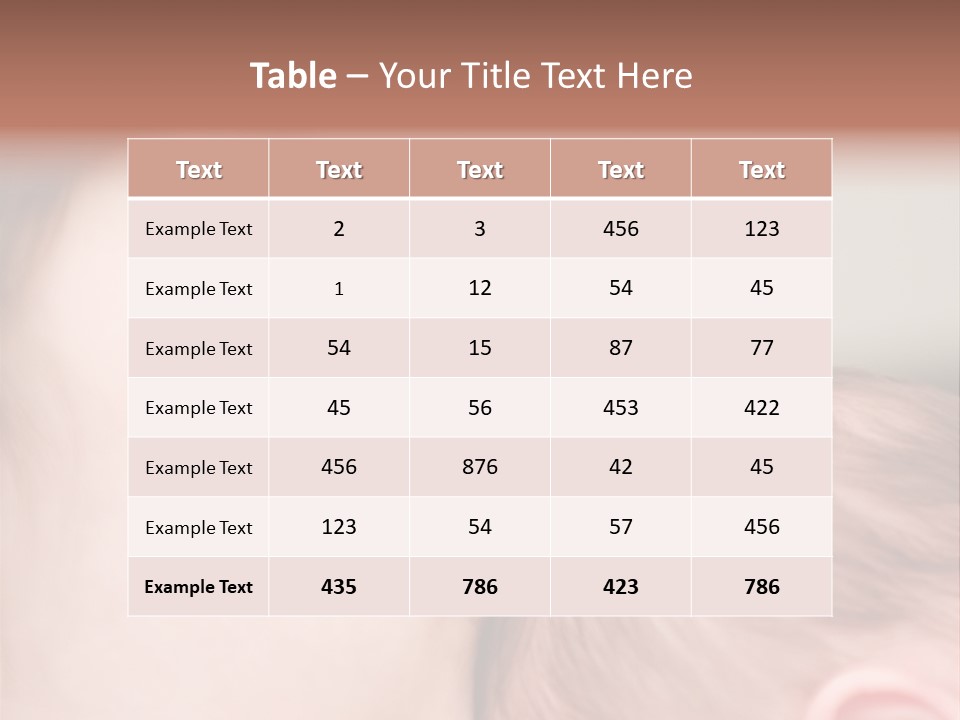Mother And Baby PowerPoint Template