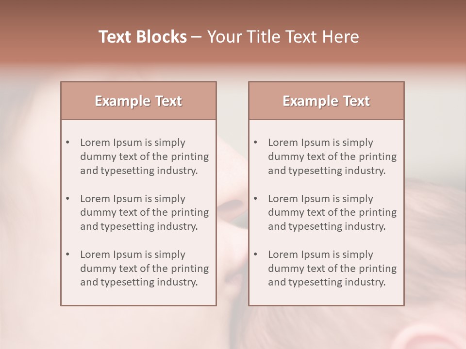Mother And Baby PowerPoint Template
