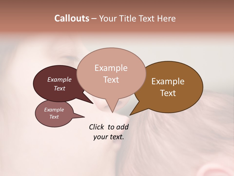 Mother And Baby PowerPoint Template