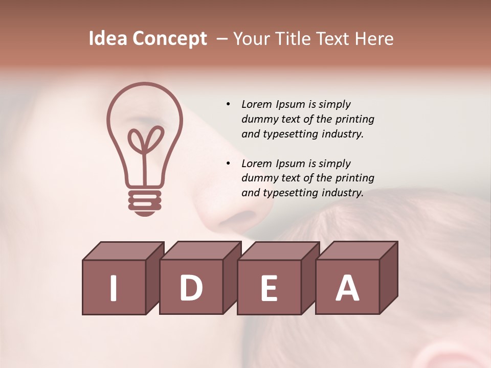 Mother And Baby PowerPoint Template