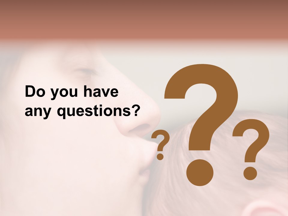 Mother And Baby PowerPoint Template