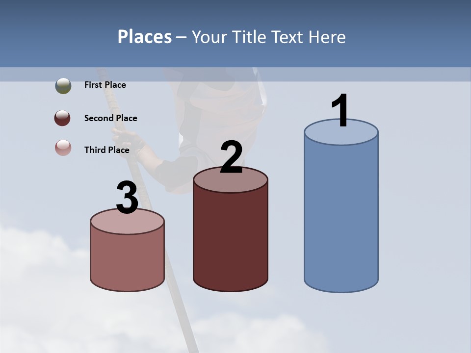 A Man Is Doing A High Jump On A Pole PowerPoint Template