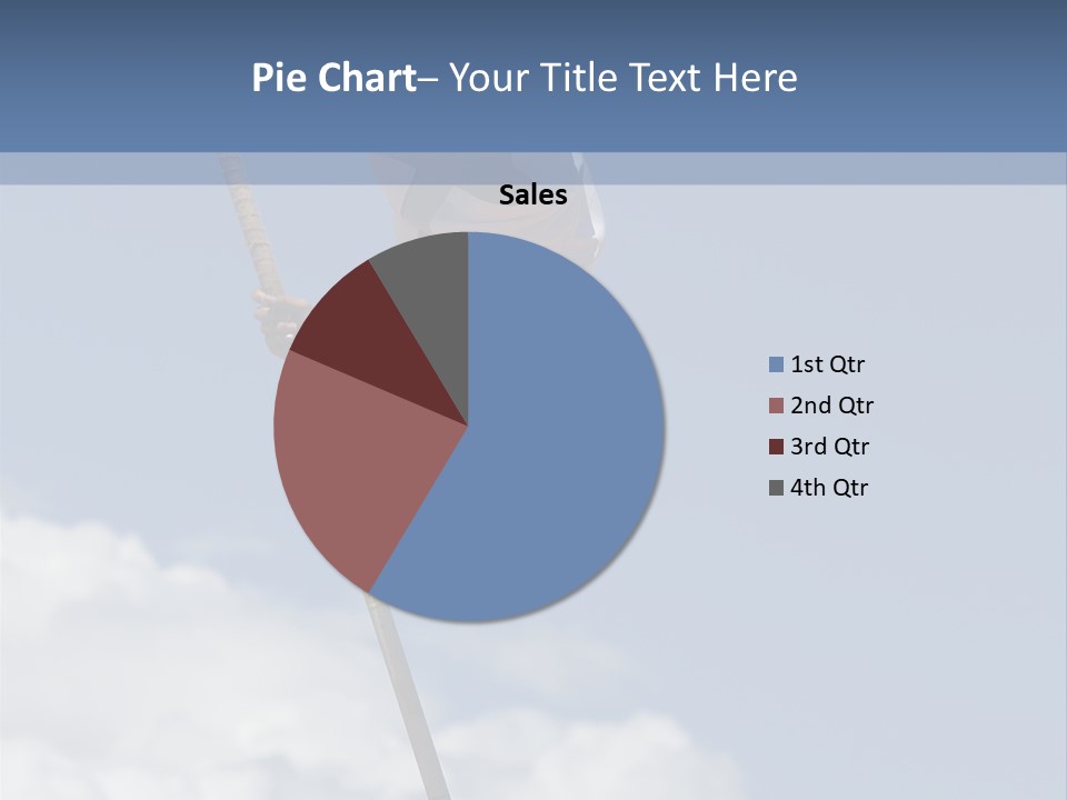 A Man Is Doing A High Jump On A Pole PowerPoint Template