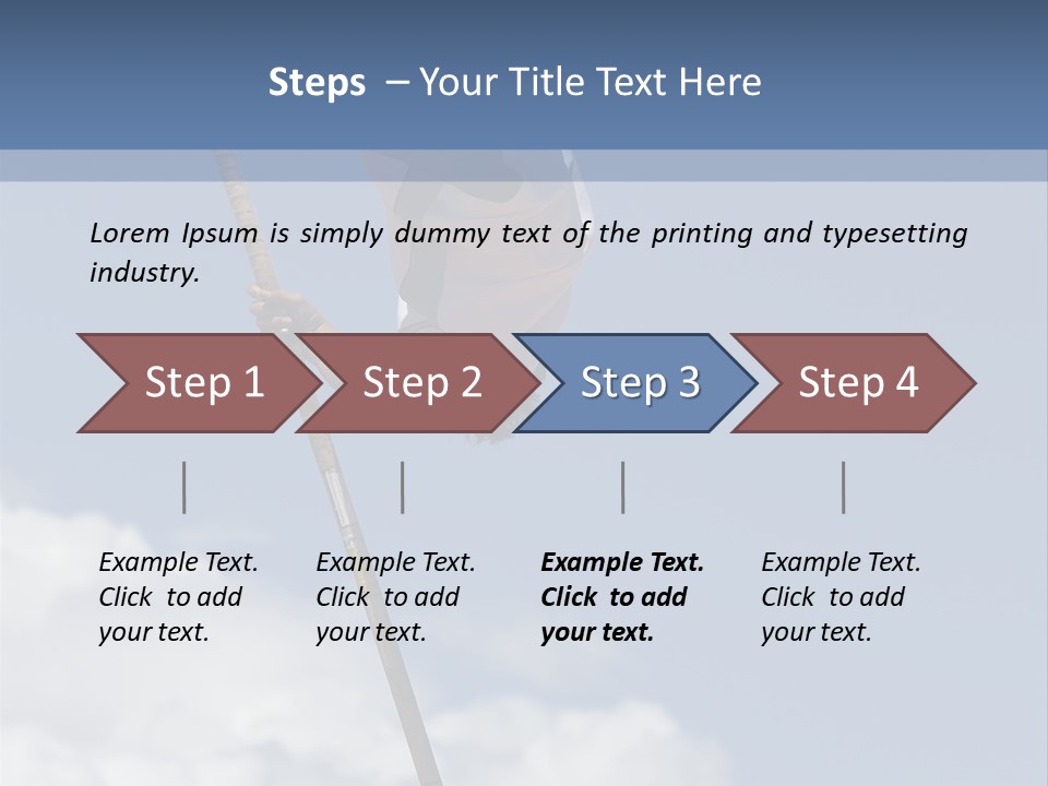 A Man Is Doing A High Jump On A Pole PowerPoint Template