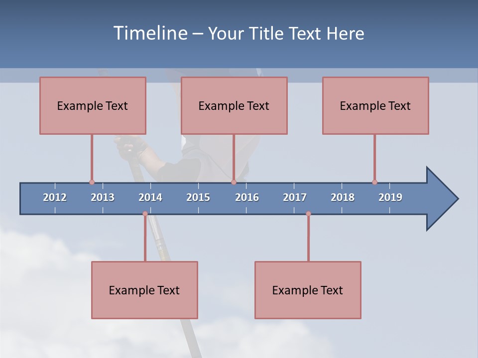 A Man Is Doing A High Jump On A Pole PowerPoint Template