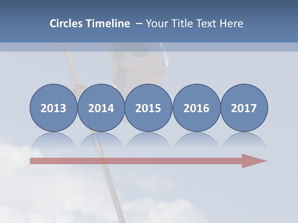 A Man Is Doing A High Jump On A Pole PowerPoint Template