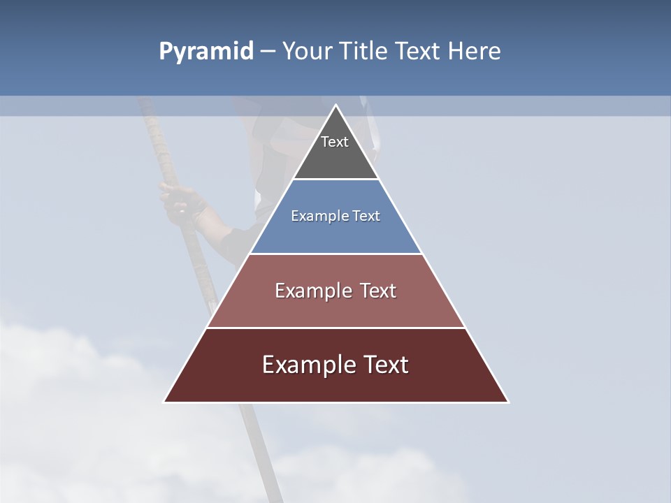 A Man Is Doing A High Jump On A Pole PowerPoint Template