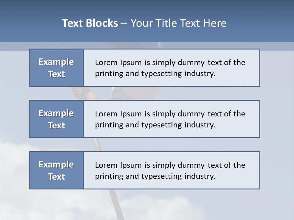 A Man Is Doing A High Jump On A Pole PowerPoint Template