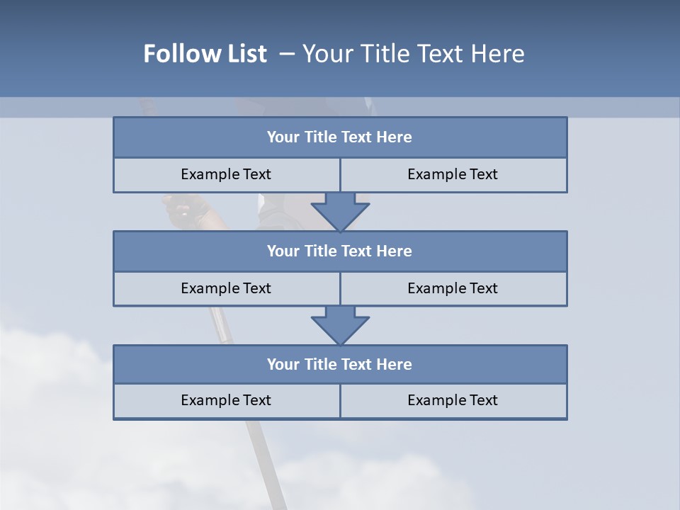 A Man Is Doing A High Jump On A Pole PowerPoint Template