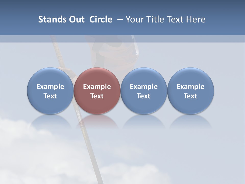 A Man Is Doing A High Jump On A Pole PowerPoint Template