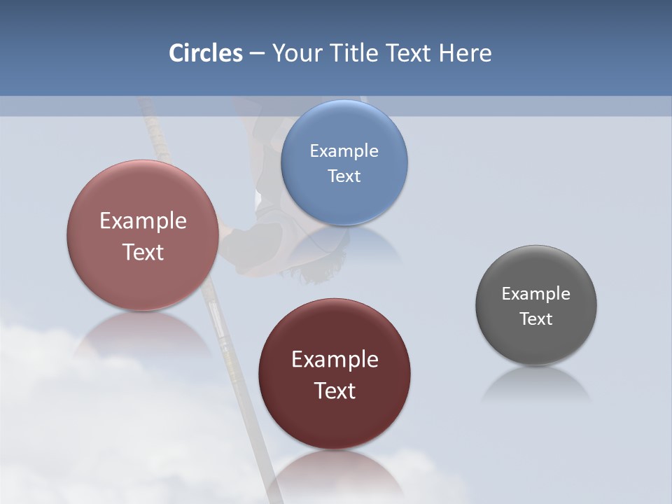 A Man Is Doing A High Jump On A Pole PowerPoint Template