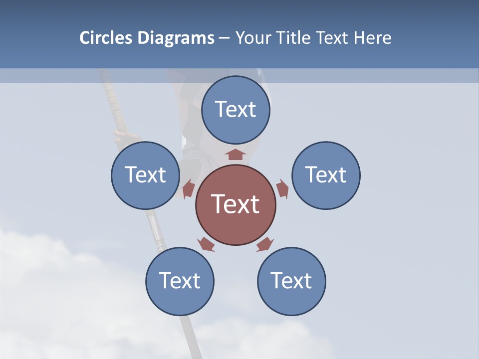 A Man Is Doing A High Jump On A Pole PowerPoint Template