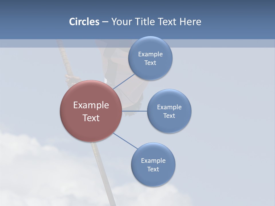 A Man Is Doing A High Jump On A Pole PowerPoint Template