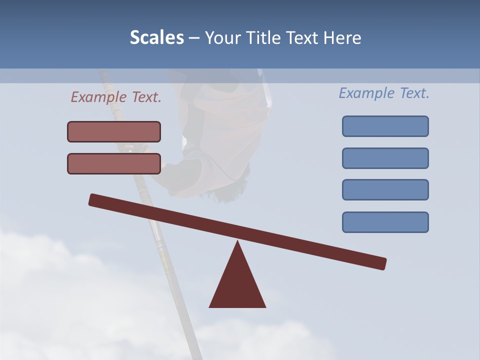 A Man Is Doing A High Jump On A Pole PowerPoint Template