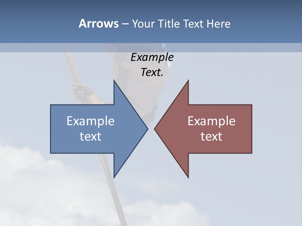 A Man Is Doing A High Jump On A Pole PowerPoint Template